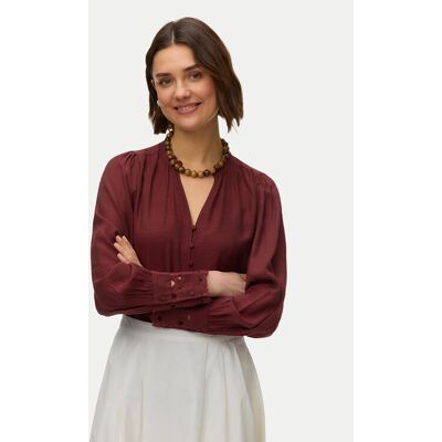 Vero Moda Koszula Irina 10338396 Bordowy Regular Fit XL Bordowy Damskie Vero Moda Koszula Irina 10338396 Bordowy Regular Fit XL Bordowy Damskie