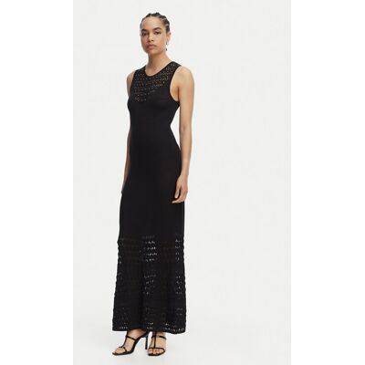LOLA CASADEMUNT Sukienka dzianinowa MS2616001 Czarny Slim Fit L Czarny Damskie LOLA CASADEMUNT Sukienka dzianinowa MS2616001 Czarny Slim Fit L Czarny Damskie