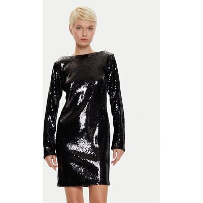 Boss Sukienka koktajlowa Emaxa 50526990 Czarny Relaxed Fit S Czarny Damskie Boss Sukienka koktajlowa Emaxa 50526990 Czarny Relaxed Fit S Czarny Damskie