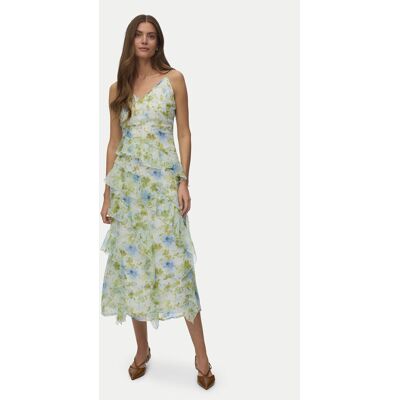 Vero Moda Sukienka wieczorowa Smilla 10346307 Turkusowy Regular Fit M Turkusowy Damskie Vero Moda Sukienka wieczorowa Smilla 10346307 Turkusowy Regular Fit M Turkusowy Damskie