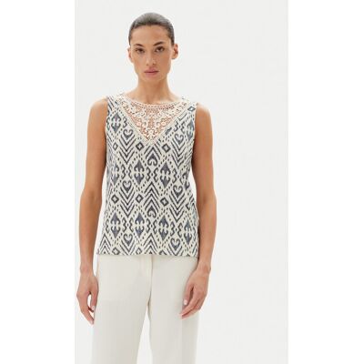 JDY Top Dodo 15296246 Écru Regular Fit XS Kremowy Damskie JDY Top Dodo 15296246 Écru Regular Fit XS Kremowy Damskie