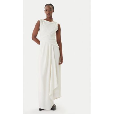 Eleh Sukienka wieczorowa SS260237 Biały Regular Fit 40 Biały Damskie Eleh Sukienka wieczorowa SS260237 Biały Regular Fit 40 Biały Damskie