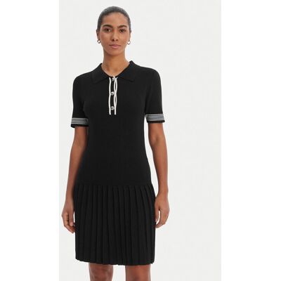 Morgan Sukienka dzianinowa 261-RMCAMI Czarny Slim Fit XS Czarny Damskie Morgan Sukienka dzianinowa 261-RMCAMI Czarny Slim Fit XS Czarny Damskie