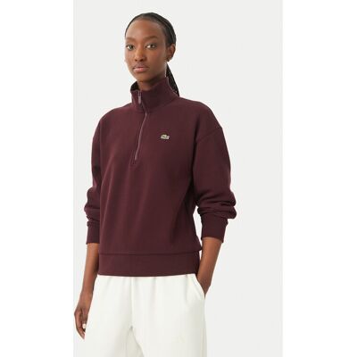 Lacoste Bluza SF5271 Brązowy ciemny Regular Fit 40 Brązowy ciemny Damskie Lacoste Bluza SF5271 Brązowy ciemny Regular Fit 40 Brązowy ciemny Damskie