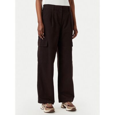 Calvin Klein Jeans Spodnie cargo LV047F623G Brązowy ciemny Relaxed Fit XS Brązowy ciemny Damskie Calvin Klein Jeans Spodnie cargo LV047F623G Brązowy ciemny Relaxed Fit XS Brązowy ciemny Damskie
