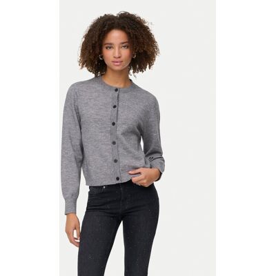 ONLY Kardigan Camille 15349639 Szary Regular Fit M Szary Damskie ONLY Kardigan Camille 15349639 Szary Regular Fit M Szary Damskie
