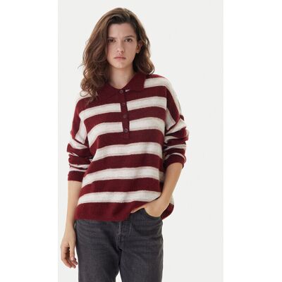 ONLY Sweter Talio 15358606 Bordowy Regular Fit XS Bordowy Damskie ONLY Sweter Talio 15358606 Bordowy Regular Fit XS Bordowy Damskie