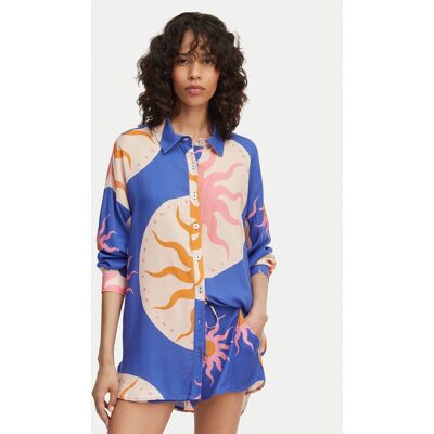 Maaji Koszula Dreambound PT2321CLS012 Niebieski Relaxed Fit L Niebieski Damskie Maaji Koszula Dreambound PT2321CLS012 Niebieski Relaxed Fit L Niebieski Damskie