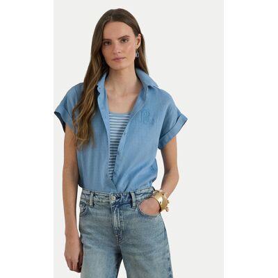 Polo Ralph Lauren LAUREN RALPH LAUREN Koszula 200874259011 Błękitny Relaxed Fit L Niebieski jasny Damskie Polo Ralph Lauren LAUREN RALPH LAUREN Koszula 200874259011 Błękitny Relaxed Fit L Niebieski jasny Damskie