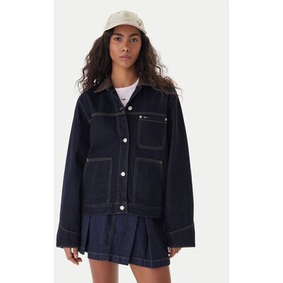Tommy Jeans Kurtka jeansowa Chore DW0DW21981 Granatowy Regular Fit S Granatowy Damskie Tommy Jeans Kurtka jeansowa Chore DW0DW21981 Granatowy Regular Fit S Granatowy Damskie