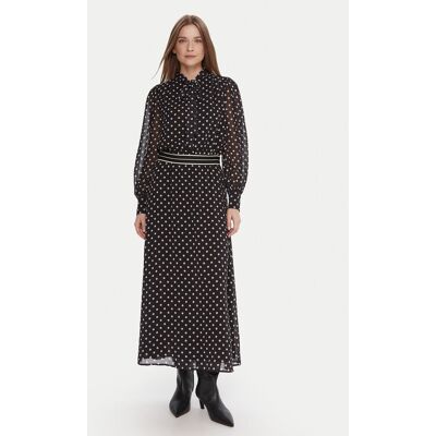 LOLA CASADEMUNT Sukienka codzienna MF2516006 Czarny Regular Fit XS Czarny Damskie LOLA CASADEMUNT Sukienka codzienna MF2516006 Czarny Regular Fit XS Czarny Damskie