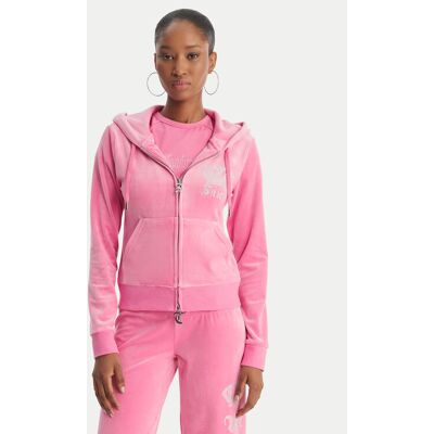 Juicy Couture Bluza Gothic Crown JCBAS126805 Różowy Slim Fit S Różowy Damskie Juicy Couture Bluza Gothic Crown JCBAS126805 Różowy Slim Fit S Różowy Damskie