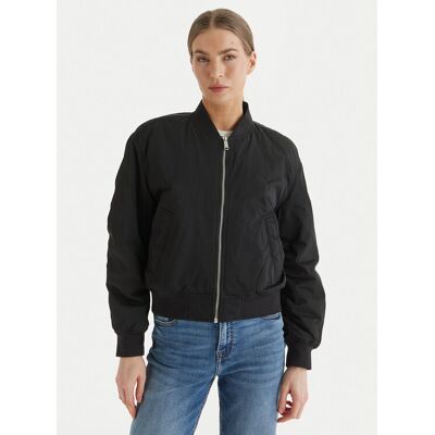 Calvin Klein Jeans Kurtka bomber Essential LV047F505G Czarny Regular Fit L Czarny Damskie Calvin Klein Jeans Kurtka bomber Essential LV047F505G Czarny Regular Fit L Czarny Damskie
