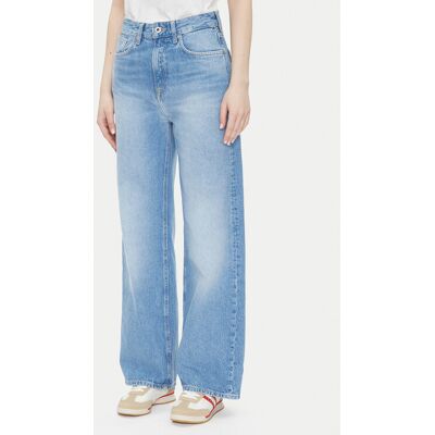 Pepe Jeans Jeansy PL204731 Niebieski Straight Fit 26_28 Niebieski Damskie Pepe Jeans Jeansy PL204731 Niebieski Straight Fit 26_28 Niebieski Damskie