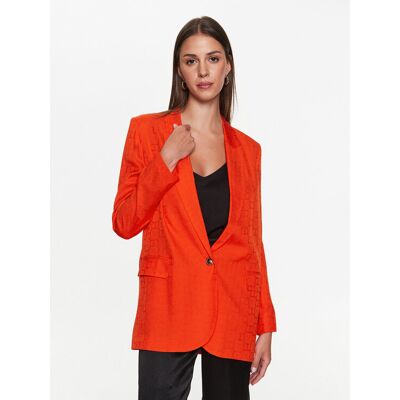 TWINSET Marynarka 231TT2144 Pomarańczowy Regular Fit 40 Pomarańczowy Damskie TWINSET Marynarka 231TT2144 Pomarańczowy Regular Fit 40 Pomarańczowy Damskie