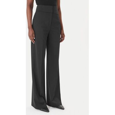 HUGO Spodnie materiałowe Himia 50516143 Czarny Wide Leg 34 Czarny Damskie HUGO Spodnie materiałowe Himia 50516143 Czarny Wide Leg 34 Czarny Damskie