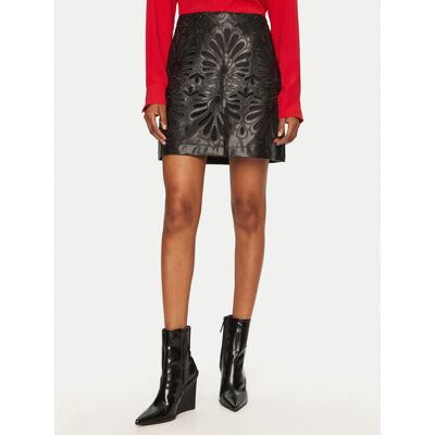 Vero Moda Spódnica z imitacji skóry Rocky 10330112 Czarny Slim Fit XS Czarny Damskie Vero Moda Spódnica z imitacji skóry Rocky 10330112 Czarny Slim Fit XS Czarny Damskie
