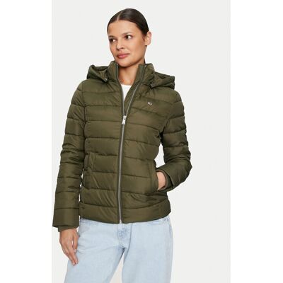 Tommy Jeans Kurtka zimowa Basic DW0DW18311 Zielony Slim Fit XS Zielony Damskie Tommy Jeans Kurtka zimowa Basic DW0DW18311 Zielony Slim Fit XS Zielony Damskie