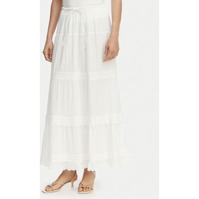 Vero Moda Spódnica maxi Sandy 10345282 Biały Regular Fit XS Biały Damskie Vero Moda Spódnica maxi Sandy 10345282 Biały Regular Fit XS Biały Damskie