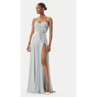 Elisabetta Franchi Sukienka wieczorowa AB-R22-52E2 Niebieski jasny Regular Fit 42 Niebieski jasny Damskie Elisabetta Franchi Sukienka wieczorowa AB-R22-52E2 Niebieski jasny Regular Fit 42 Niebieski jasny Damskie