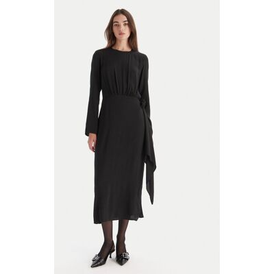 HUGO Sukienka codzienna Kadele-1 50547704 Czarny Regular Fit 42 Czarny Damskie HUGO Sukienka codzienna Kadele-1 50547704 Czarny Regular Fit 42 Czarny Damskie