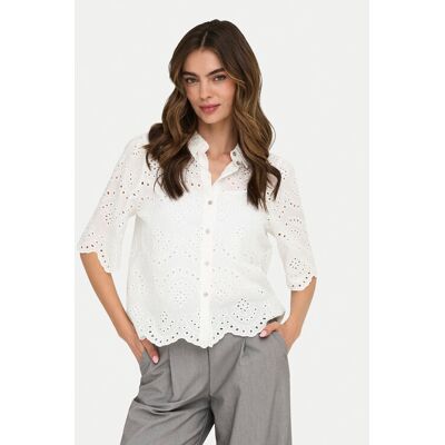 ONLY Koszula Valais 15351106 Kremowy Regular Fit S Kremowy Damskie ONLY Koszula Valais 15351106 Kremowy Regular Fit S Kremowy Damskie