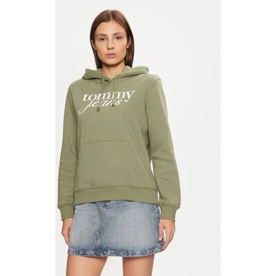 Tommy Jeans Bluza DW0DW20170 Zielony Regular Fit L Zielony Damskie Tommy Jeans Bluza DW0DW20170 Zielony Regular Fit L Zielony Damskie