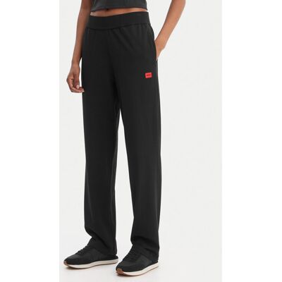 HUGO Spodnie dresowe Signature 50556808 Czarny Regular Fit L Czarny Damskie HUGO Spodnie dresowe Signature 50556808 Czarny Regular Fit L Czarny Damskie
