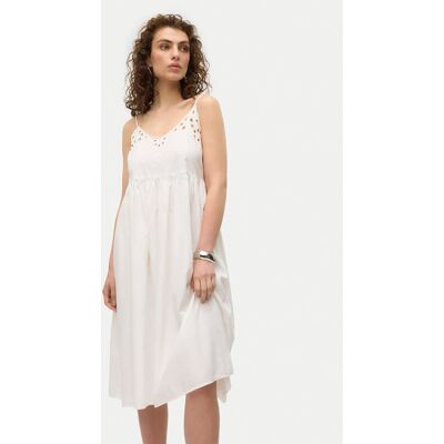 Vero Moda Sukienka letnia Vera 10326447 Biały Regular Fit L Biały Damskie Vero Moda Sukienka letnia Vera 10326447 Biały Regular Fit L Biały Damskie