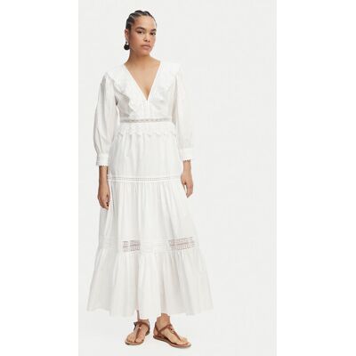 Luisa Spagnoli Sukienka letnia Processo 543230 Biały Regular Fit L Biały Damskie Luisa Spagnoli Sukienka letnia Processo 543230 Biały Regular Fit L Biały Damskie