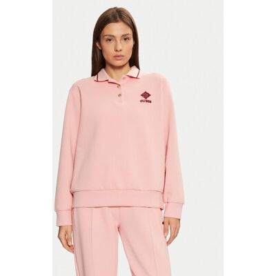 Guess Bluza V5RQ01 KCLD1 Różowy Regular Fit XS Różowy Damskie Guess Bluza V5RQ01 KCLD1 Różowy Regular Fit XS Różowy Damskie