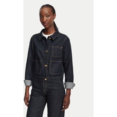 Tommy Hilfiger Kurtka jeansowa Lady WW0WW50002 Granatowy Regular Fit XXS Granatowy Damskie Tommy Hilfiger Kurtka jeansowa Lady WW0WW50002 Granatowy Regular Fit XXS Granatowy Damskie