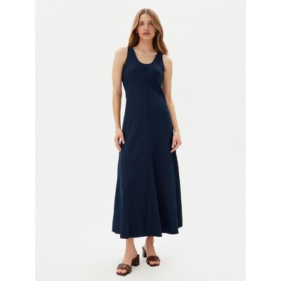 Tommy Hilfiger Sukienka letnia WW0WW46171 Granatowy Regular Fit 36 Granatowy Damskie Tommy Hilfiger Sukienka letnia WW0WW46171 Granatowy Regular Fit 36 Granatowy Damskie