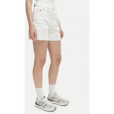 Tommy Jeans Szorty jeansowe DW0DW22695 Biały Regular Fit 31 Biały Damskie Tommy Jeans Szorty jeansowe DW0DW22695 Biały Regular Fit 31 Biały Damskie