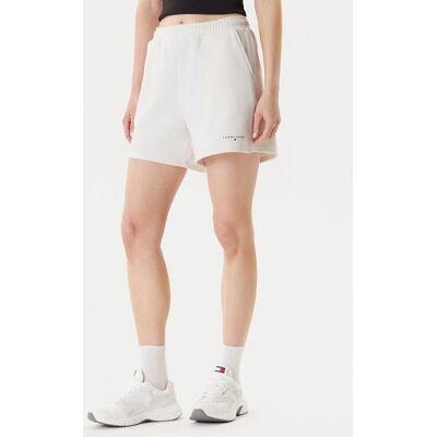 Tommy Jeans Szorty sportowe Linear DW0DW21152 Écru Relaxed Fit XS Kremowy Damskie Tommy Jeans Szorty sportowe Linear DW0DW21152 Écru Relaxed Fit XS Kremowy Damskie