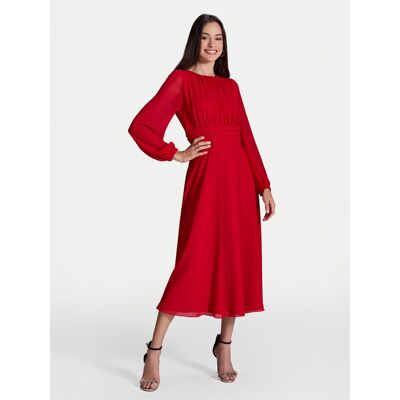 Swing Sukienka koktajlowa 5AI09000 Czerwony Regular Fit 34 Czerwony Damskie Swing Sukienka koktajlowa 5AI09000 Czerwony Regular Fit 34 Czerwony Damskie