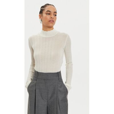 IVY OAK Sweter Kacy Rose IO113151 Écru Slim Fit M Kremowy Damskie IVY OAK Sweter Kacy Rose IO113151 Écru Slim Fit M Kremowy Damskie