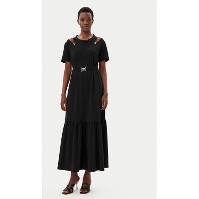 Liu Jo Sport Sukienka codzienna TA5275 JS088 Czarny Regular Fit XS Czarny Damskie Liu Jo Sport Sukienka codzienna TA5275 JS088 Czarny Regular Fit XS Czarny Damskie