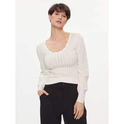 ONLY Sweter Meddi 15311544 Biały Regular Fit M Biały Damskie ONLY Sweter Meddi 15311544 Biały Regular Fit M Biały Damskie