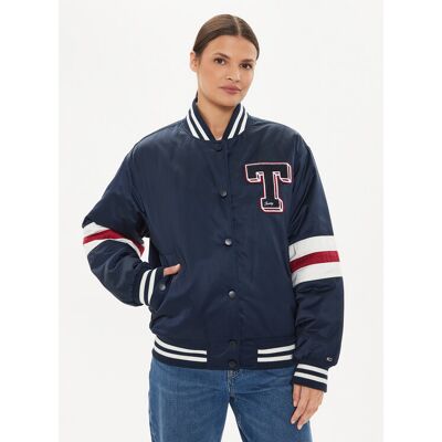 Tommy Jeans Kurtka bomber Letterman DW0DW18306 Granatowy Relaxed Fit M Granatowy Damskie Tommy Jeans Kurtka bomber Letterman DW0DW18306 Granatowy Relaxed Fit M Granatowy Damskie