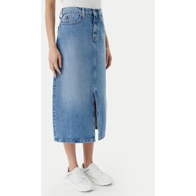 Tommy Hilfiger Spódnica jeansowa WW0WW45501 Niebieski Regular Fit 34 Niebieski Damskie Tommy Hilfiger Spódnica jeansowa WW0WW45501 Niebieski Regular Fit 34 Niebieski Damskie