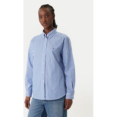 Tommy Jeans Koszula DW0DW22211 Niebieski Regular Fit S Niebieski Damskie Tommy Jeans Koszula DW0DW22211 Niebieski Regular Fit S Niebieski Damskie