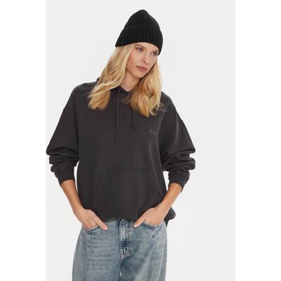 Quiksilver Bluza Esential Hoodie EQWFT03191 Szary Oversize XS Szary Damskie Quiksilver Bluza Esential Hoodie EQWFT03191 Szary Oversize XS Szary Damskie