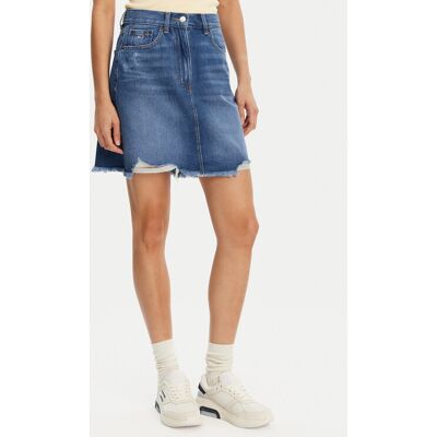 Tommy Jeans Spódnica jeansowa DW0DW20135 Niebieski Mom Fit 27 Niebieski Damskie Tommy Jeans Spódnica jeansowa DW0DW20135 Niebieski Mom Fit 27 Niebieski Damskie