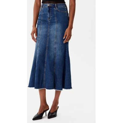 Morgan Spódnica jeansowa 252-JAFTER Niebieski Slim Fit 34 Niebieski Damskie Morgan Spódnica jeansowa 252-JAFTER Niebieski Slim Fit 34 Niebieski Damskie