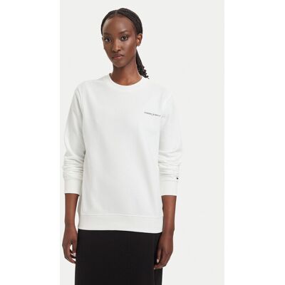 Tommy Jeans Bluza Ess Logo DW0DW22829 Biały Regular Fit M Biały Damskie Tommy Jeans Bluza Ess Logo DW0DW22829 Biały Regular Fit M Biały Damskie