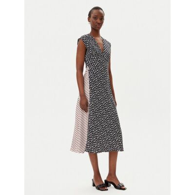 Marella Sukienka letnia Scopa 2513221362200 Czarny Regular Fit 44 Czarny Damskie Marella Sukienka letnia Scopa 2513221362200 Czarny Regular Fit 44 Czarny Damskie