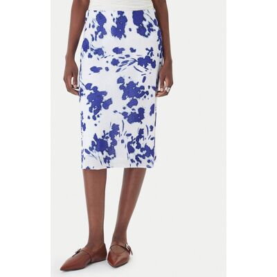 Calvin Klein Spódnica midi LV044F608G Biały Regular Fit L Biały Damskie Calvin Klein Spódnica midi LV044F608G Biały Regular Fit L Biały Damskie