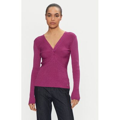 Artigli Sweter ACMA000110 Różowy Slim Fit L Różowy Damskie Artigli Sweter ACMA000110 Różowy Slim Fit L Różowy Damskie