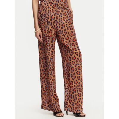 LOLA CASADEMUNT Spodnie palazzo MS2614002 Brązowy Wide Leg XS Brązowy Damskie LOLA CASADEMUNT Spodnie palazzo MS2614002 Brązowy Wide Leg XS Brązowy Damskie
